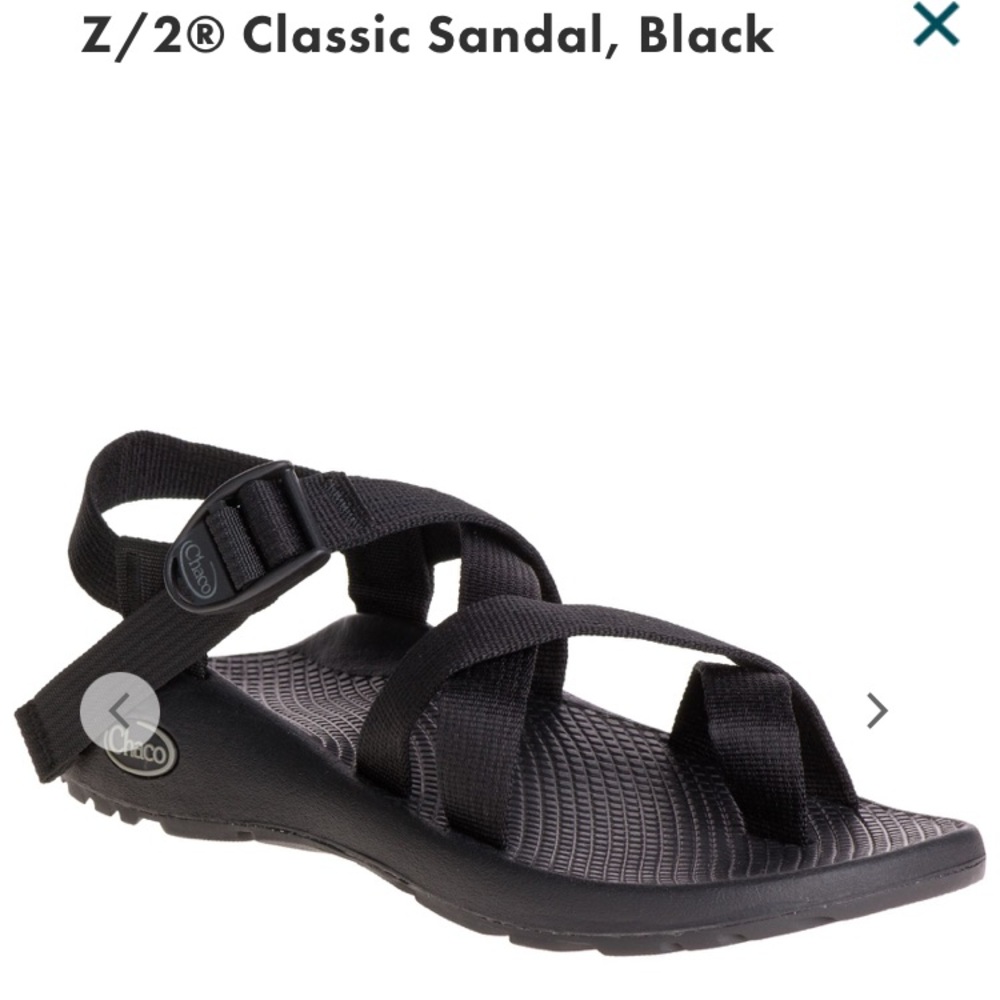 Chacos Z/2 Classic Woven Strappy Black Outdoor Hiking Sandal Size Women’s 9